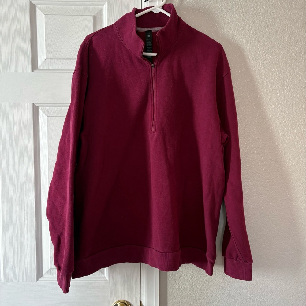 Lululemon Maroon Quarter-Zip Pullover